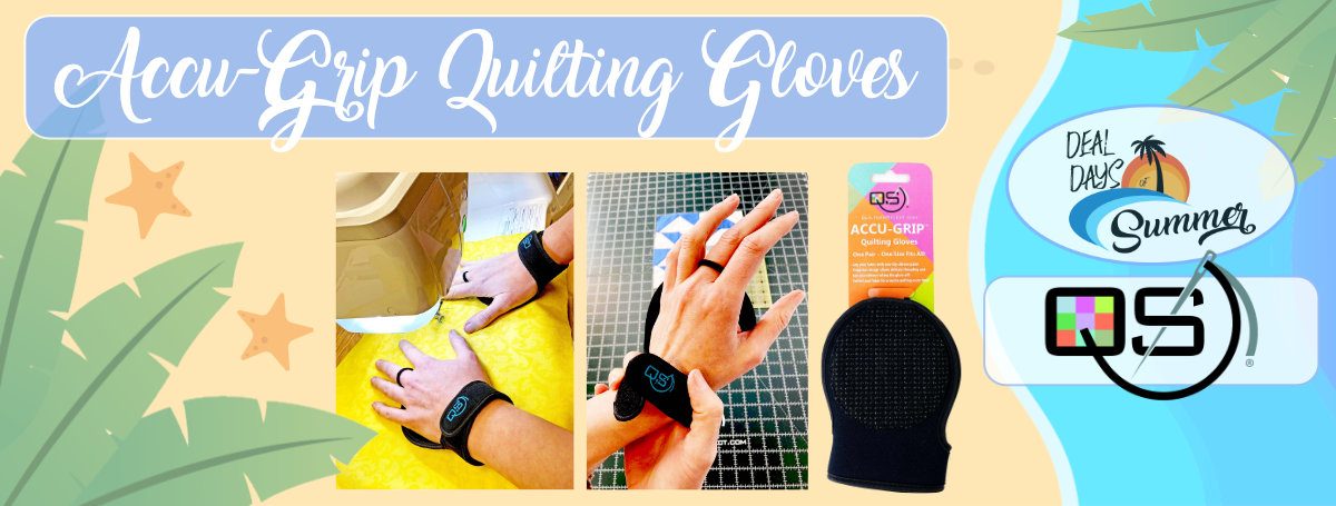 Get a grip on free-motion quilting with Regi's Grip Quilting Gloves 