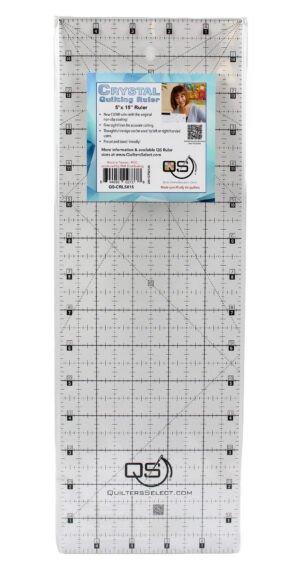 Quilters Select Non-Slip Crystal Clear Ruler: 5" x 15"